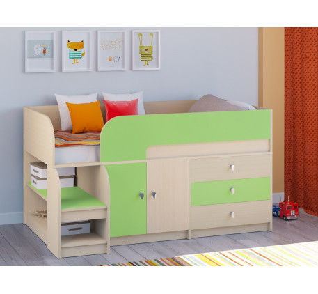 Кровать-чердак Астра-9.2 для детей от 2 лет, спальное место 160х80 см